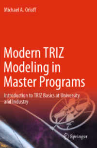 Modern TRIZ Modeling in Master Programs : Introduction to TRIZ Basics at University and Industry