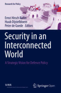 Security in an Interconnected World : A Strategic Vision for Defence Policy (Research for Policy)