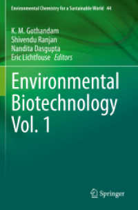 Environmental Biotechnology Vol. 1 (Environmental Chemistry for a Sustainable World)