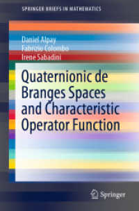 Quaternionic de Branges Spaces and Characteristic Operator Function (Springerbriefs in Mathematics)