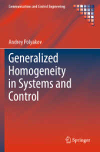 Generalized Homogeneity in Systems and Control (Communications and Control Engineering)