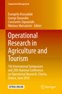 Operational Research in Agriculture and Tourism : 7th International Symposium and 29th National Conference on Operational Research, Chania, Greece, June 2018 (Cooperative Management)