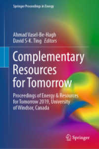Complementary Resources for Tomorrow : Proceedings of Energy & Resources for Tomorrow 2019, University of Windsor, Canada (Springer Proceedings in Energy)