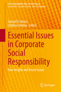 CSRの重要論点<br>Essential Issues in Corporate Social Responsibility : New Insights and Recent Issues (Csr, Sustainability, Ethics & Governance)