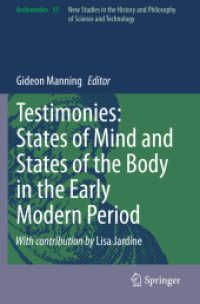 Testimonies: States of Mind and States of the Body in the Early Modern Period (Archimedes)