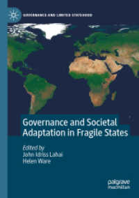 Governance and Societal Adaptation in Fragile States (Governance and Limited Statehood)