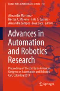 Advances in Automation and Robotics Research : Proceedings of the 2nd Latin American Congress on Automation and Robotics, Cali, Colombia 2019 (Lecture Notes in Networks and Systems)