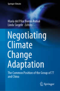 Negotiating Climate Change Adaptation : The Common Position of the Group of 77 and China (Springer Climate)