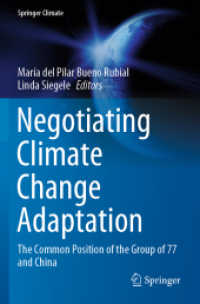 Negotiating Climate Change Adaptation : The Common Position of the Group of 77 and China (Springer Climate)