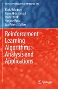 Reinforcement Learning Algorithms: Analysis and Applications (Studies in Computational Intelligence)