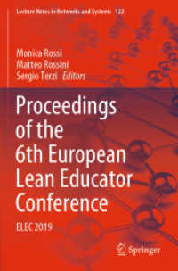 Proceedings of the 6th European Lean Educator Conference : ELEC 2019 (Lecture Notes in Networks and Systems)