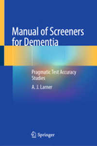 Manual of Screeners for Dementia : Pragmatic Test Accuracy Studies