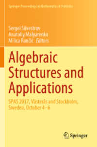 Algebraic Structures and Applications : SPAS 2017, Västerås and Stockholm, Sweden, October 4-6 (Springer Proceedings in Mathematics & Statistics)