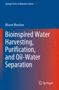 Bioinspired Water Harvesting, Purification, and Oil-Water Separation (Springer Series in Materials Science)