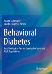Behavioral Diabetes : Social Ecological Perspectives for Pediatric and Adult Populations