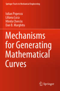Mechanisms for Generating Mathematical Curves (Springer Tracts in Mechanical Engineering)