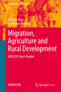 Migration, Agriculture and Rural Development : IMISCOE Short Reader (Imiscoe Research Series) （2020）