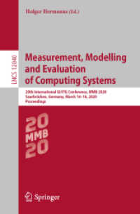Measurement, Modelling and Evaluation of Computing Systems : 20th International GI/ITG Conference, MMB 2020, Saarbrücken, Germany, March 16-18, 2020, Proceedings (Lecture Notes in Computer Science)