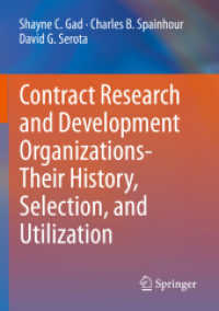 Contract Research and Development Organizations-Their History, Selection, and Utilization （2020）