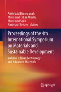 Proceedings of the 4th International Symposium on Materials and Sustainable Development : Volume 1: Nano Technology and Advanced Materials