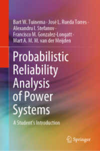 Probabilistic Reliability Analysis of Power Systems : A Student's Introduction （2020）