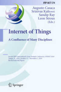 Internet of Things. a Confluence of Many Disciplines : Second IFIP International Cross-Domain Conference, IFIPIoT 2019, Tampa, FL, USA, October 31 - November 1, 2019, Revised Selected Papers (Ifip Advances in Information and Communication Technology)