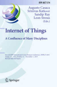 Internet of Things. a Confluence of Many Disciplines : Second IFIP International Cross-Domain Conference, IFIPIoT 2019, Tampa, FL, USA, October 31 - November 1, 2019, Revised Selected Papers (Ifip Advances in Information and Communication Technology)