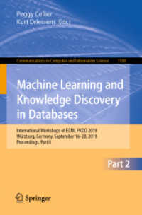 Machine Learning and Knowledge Discovery in Databases : International Workshops of ECML PKDD 2019, Würzburg, Germany, September 16-20, 2019, Proceedings, Part II (Communications in Computer and Information Science)