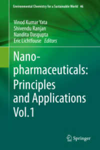 Nanopharmaceuticals: Principles and Applications Vol. 1 (Environmental Chemistry for a Sustainable World)