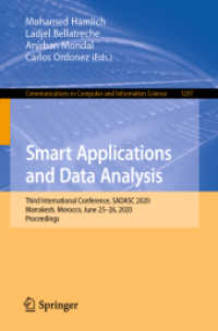 Smart Applications and Data Analysis : Third International Conference, SADASC 2020, Marrakesh, Morocco, June 25-26, 2020, Proceedings (Communications in Computer and Information Science)