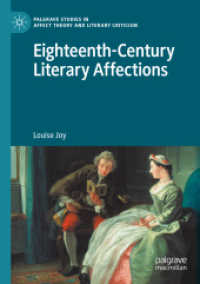 情動の１８世紀文学論<br>Eighteenth-Century Literary Affections (Palgrave Studies in Affect Theory and Literary Criticism) （2020）