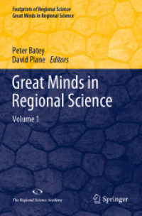 Great Minds in Regional Science : Volume 1 (Footprints of Regional Science)
