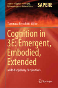 Cognition in 3E: Emergent, Embodied, Extended : Multidisciplinary Perspectives (Studies in Applied Philosophy, Epistemology and Rational Ethics)