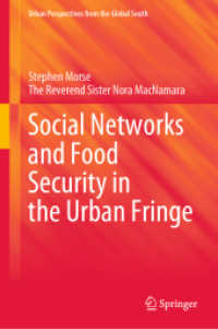 Social Networks and Food Security in the Urban Fringe (Geojournal Library) （2020）