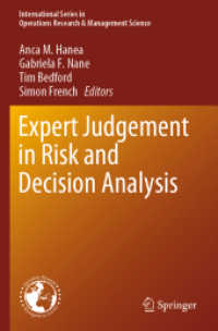 Expert Judgement in Risk and Decision Analysis (International Series in Operations Research & Management Science)