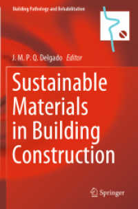 Sustainable Materials in Building Construction (Building Pathology and Rehabilitation)