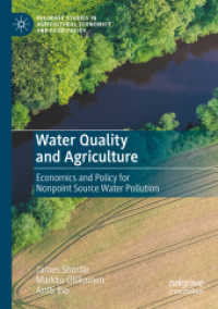 Water Quality and Agriculture : Economics and Policy for Nonpoint Source Water Pollution (Palgrave Studies in Agricultural Economics and Food Policy)