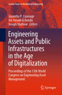 Engineering Assets and Public Infrastructures in the Age of Digitalization : Proceedings of the 13th World Congress on Engineering Asset Management (Lecture Notes in Mechanical Engineering)