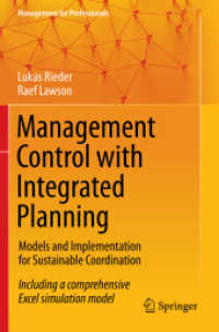 Management Control with Integrated Planning : Models and Implementation for Sustainable Coordination (Management for Professionals)
