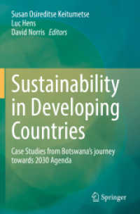 Sustainability in Developing Countries : Case Studies from Botswana's journey towards 2030 Agenda