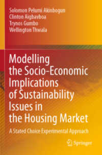 Modelling the Socio-Economic Implications of Sustainability Issues in the Housing Market : A Stated Choice Experimental Approach