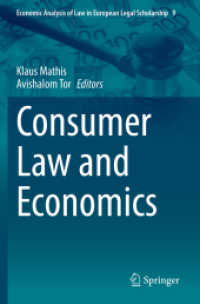 Consumer Law and Economics (Economic Analysis of Law in European Legal Scholarship)