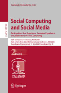 Social Computing and Social Media. Participation, User Experience, Consumer Experience, and Applications of Social Computing : 12th International Conference, SCSM 2020, Held as Part of the 22nd HCI International Conference, HCII 2020, Copenhagen, Den