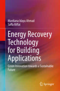 Energy Recovery Technology for Building Applications : Green Innovation towards a Sustainable Future