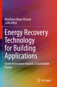 Energy Recovery Technology for Building Applications : Green Innovation towards a Sustainable Future