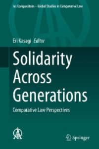 Solidarity Across Generations : Comparative Law Perspectives (Ius Comparatum - Global Studies in Comparative Law)