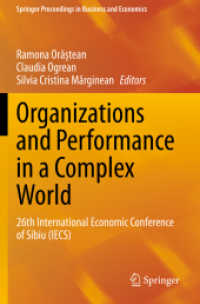 Organizations and Performance in a Complex World : 26th International Economic Conference of Sibiu (IECS) (Springer Proceedings in Business and Economics) （2021）