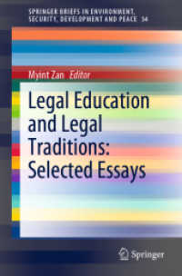 Legal Education and Legal Traditions: Selected Essays (Springerbriefs in Environment, Security, Development and Peace)