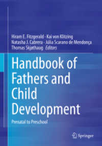 父と児童発達ハンドブック：出生前から就学前まで<br>Handbook of Fathers and Child Development : Prenatal to Preschool