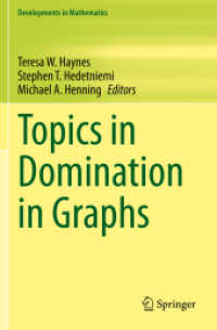 Topics in Domination in Graphs (Developments in Mathematics)